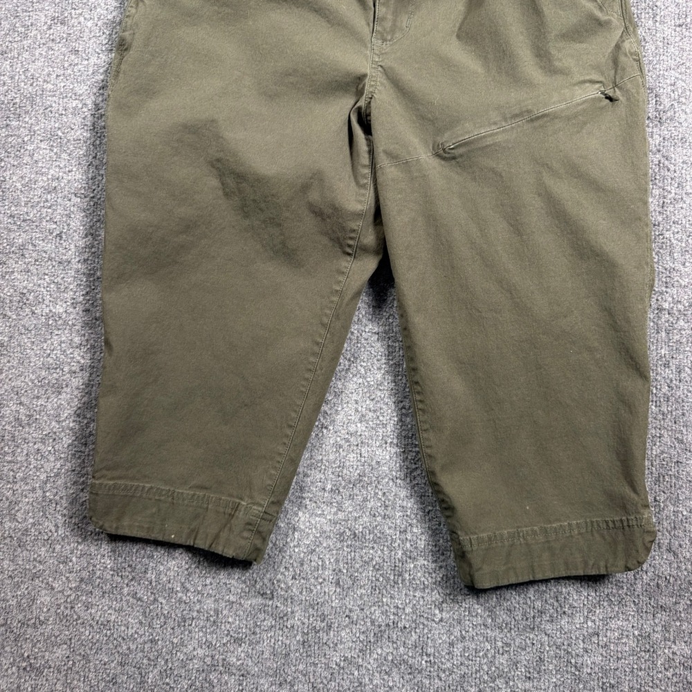 Duluth Rootstock Gardening Petal Pushers Capri Pants Womens 10 Olive Green - Picture 3 of 12